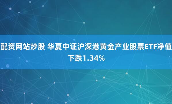 配资网站炒股 华夏中证沪深港黄金产业股票ETF净值下跌1.34%